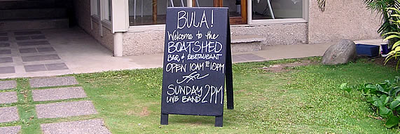 Boatshed bar and restaurant