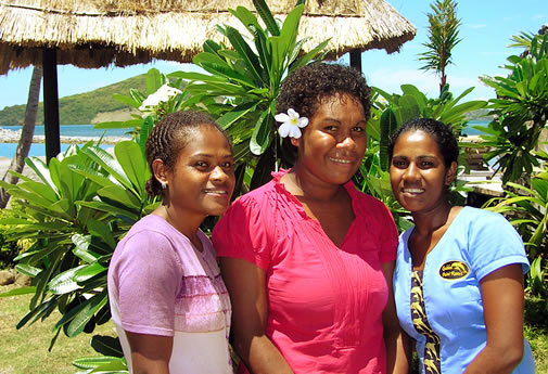 Housekeeping girls at Golden Point