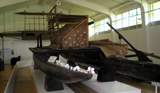 double hulled canoe exhibi