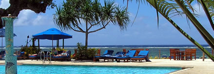 view over the pool at rydges hideaway